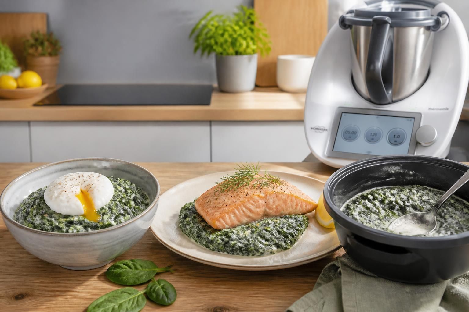 découvrez des recettes gourmandes d'épinards à la crème, faciles à préparer avec œuf, saumon ou au thermomix, pour des plats savoureux et rapides.
