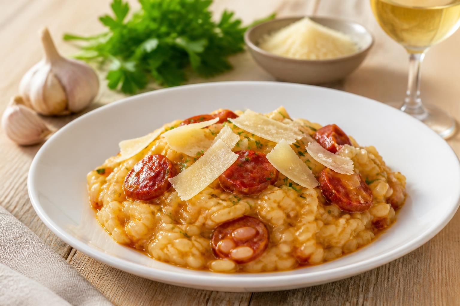 découvrez notre recette facile et rapide du risotto au chorizo et parmesan, un plat savoureux et crémeux qui ravira vos papilles à chaque bouchée.