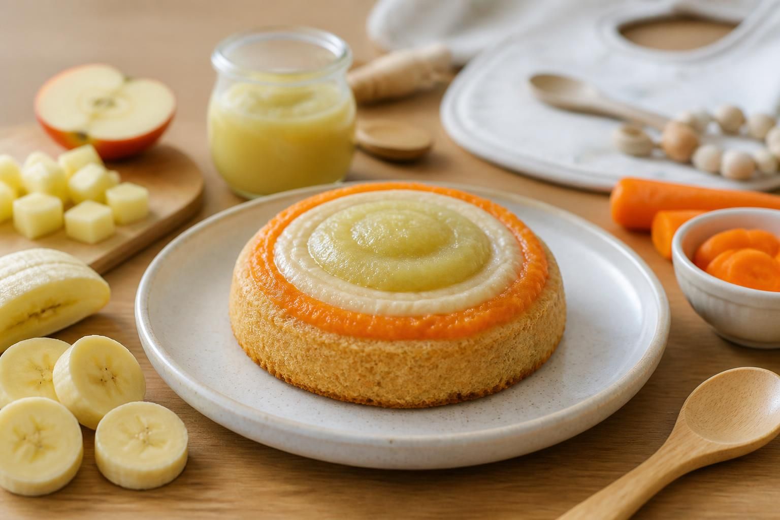 découvrez des recettes de gâteaux pour bébé adaptées dès 6 mois, sans sucre ajouté, pour des goûters sains et savoureux.