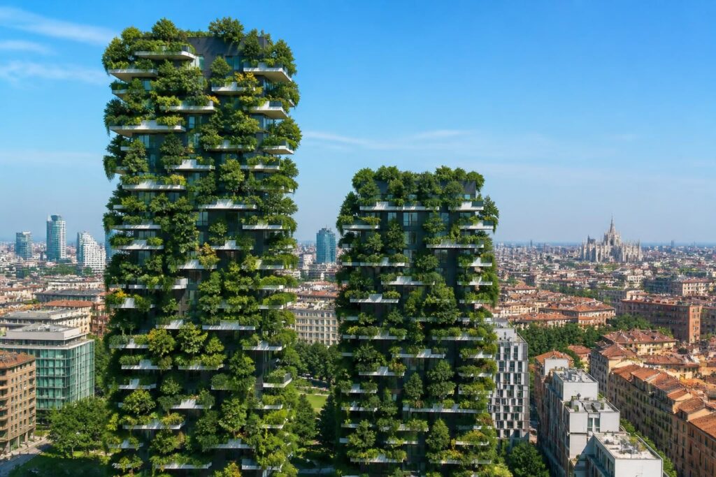 découvrez le bosco verticale à milan, une œuvre innovante d'architecture verte signée stefano boeri, récompensée pour son design durable et son intégration exceptionnelle de la nature en milieu urbain.