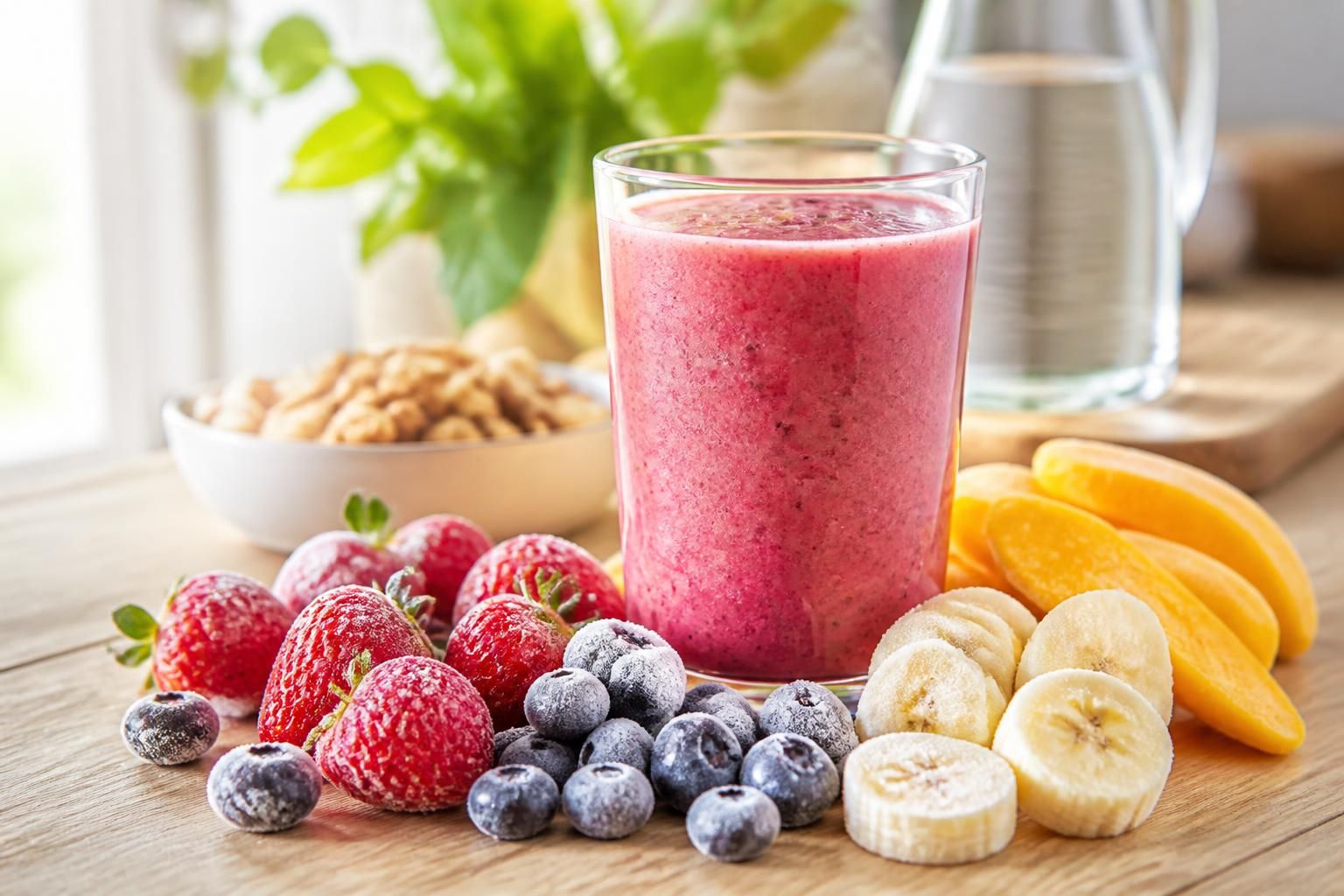 découvrez des recettes simples et savoureuses de smoothies aux fruits congelés, sans lait ni yogourt, parfaites pour une boisson fraîche et saine.