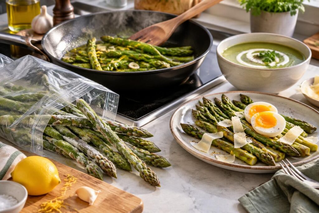 découvrez comment cuire les asperges congelées à la perfection et préparez facilement des recettes savoureuses pour profiter de leur goût toute l’année.